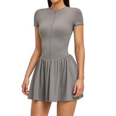 Women's Gray Anti-Exposure Tennis & Golf Fitness Dress