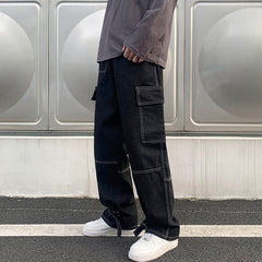 Men's  Wide Leg Jeans Hip Hop Casual